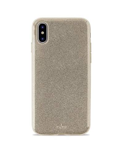 Etui do iPhone X PURO Glitter Shine Cover - złote - zdjęcie 2