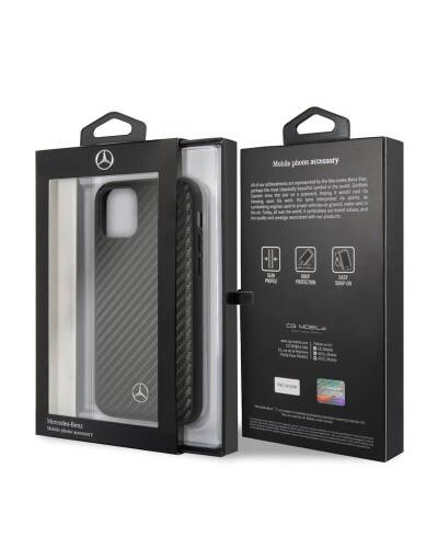 Etui do iPhone 11 Pro Mercedes Dynamic Line - czarne  - zdjęcie 5