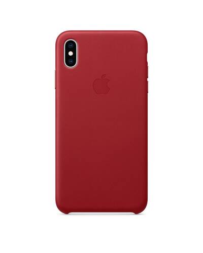 Etui do iPhone Xs Max Apple Leather Case - czerwone - zdjęcie 2
