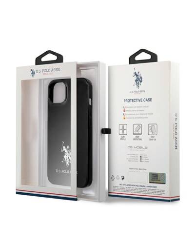 Etui do iPhone 13 US Polo Assn Horses Logo czarne - zdjęcie 8