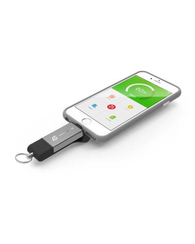 Pamięć przenośna do iPhone/iPad Adam Elements iKlips DUO flash disk - gwiezdna szarość - zdjęcie 2