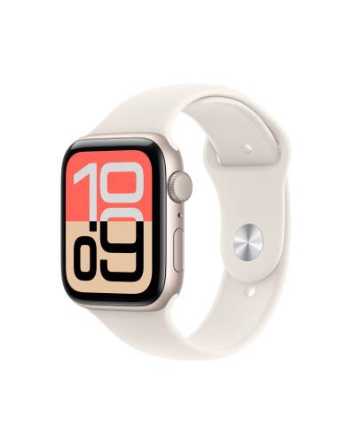 Apple Watch SE 3 44mm Aluminium w kolorze Księżycowej poświaty z Paskiem sportowym w kolorze Księżycowej poświaty - M/L MEHJ4MP/A Rzeszów Warszawa - zdjęcie 1