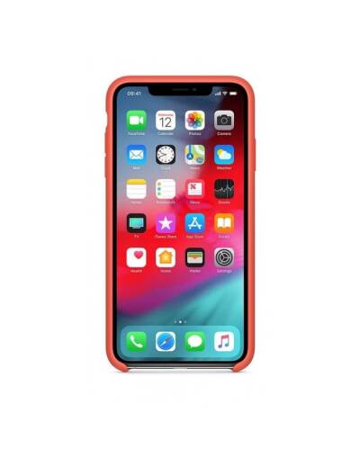 Etui do iPhone Xs Max Apple Silicone - nektarynka - zdjęcie 2