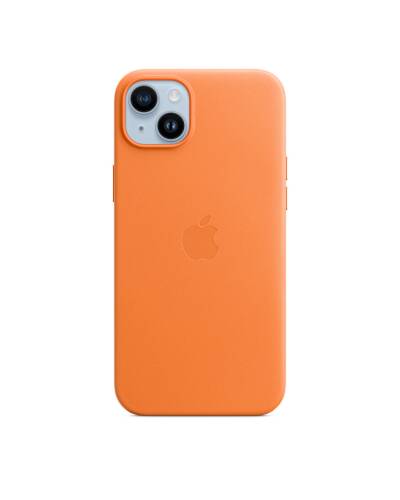 TiO.pl Eksperci Apple: Etui do iPhone 14 Plus Apple Leather Case - pomarańczowy