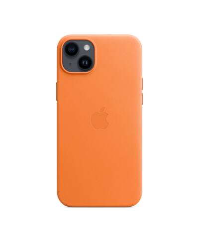 Etui do iPhone 14 Plus Apple Leather Case - pomarańczowy - zdjęcie 3