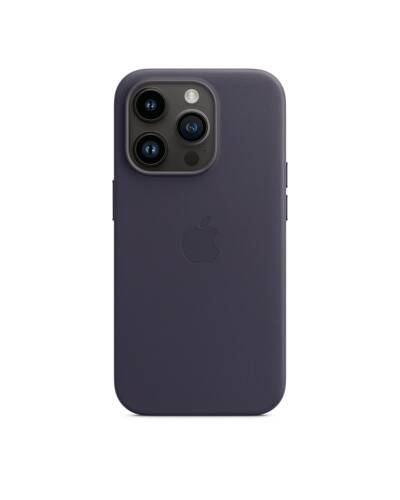 Etui do iPhone 14 Pro Apple Leather Case - atramentowy - zdjęcie 2