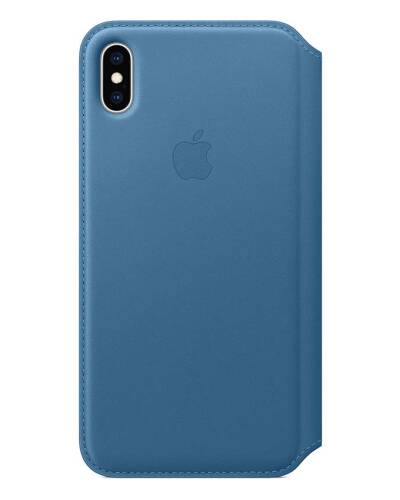 Etui do iPhone Xs Apple folio skórzane w kolorze szarego błękitu - zdjęcie 2