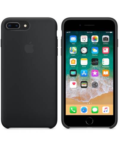 Etui do iPhone 7 Plus/8 Plus Apple silicone case - czarne  - zdjęcie 3