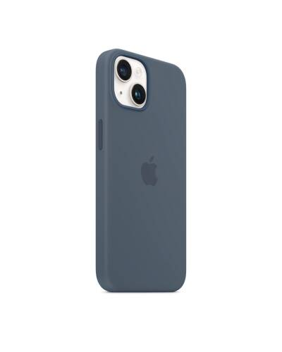 Etui do iPhone 14 Apple Silicone Case z MagSafe - sztormowy błękit - zdjęcie 3