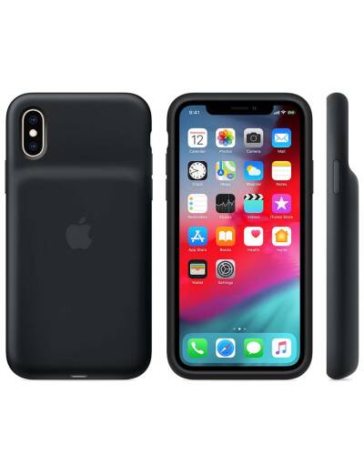 Etui do iPhone Xs Max Apple z baterią w kolorze czarnym - zdjęcie 1