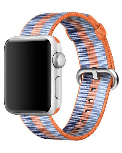 Pasek do Apple Watch 38/40mm pleciony nylon - pomarańczowy - zdjęcie 2