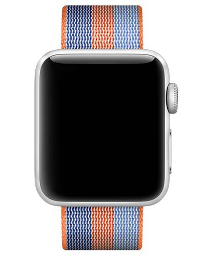 Pasek do Apple Watch 38/40mm pleciony nylon - pomarańczowy - zdjęcie 3
