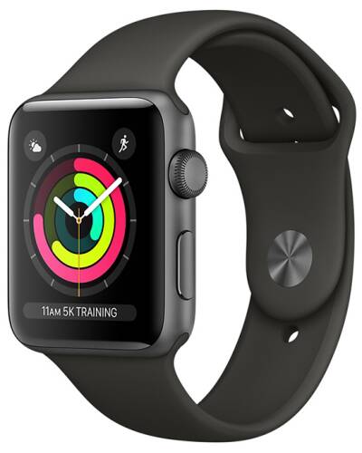 Apple Watch Series 3 42 mm Gwiezdna Szarość - zdjęcie 1