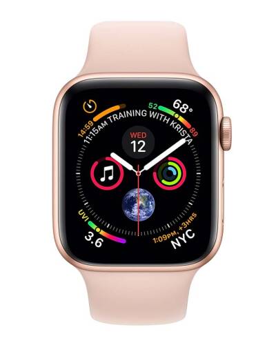 Apple Watch S4 44mm Złoty z paskiem w kolorze piaskowego różu - zdjęcie 2