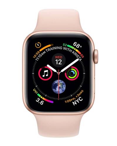 Apple Watch S4 44mm GPS + Cell Złoty z paskiem w kolorze piaskowego różu - zdjęcie 2