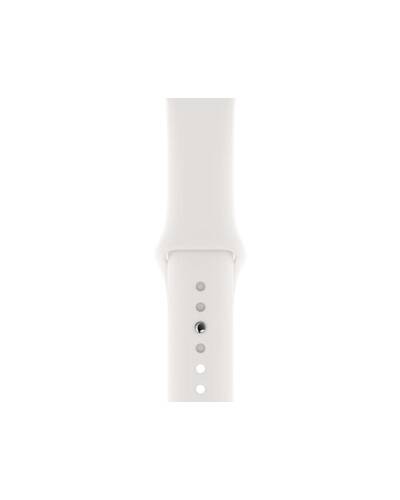 Apple Watch S4 44mm Srebrny z paskiem w kolorze białym - zdjęcie 3