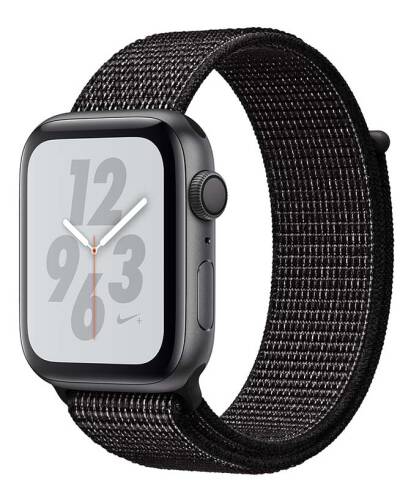 Apple Watch S4 Nike+ 40mm Gwiezdna Szarość z opaską w kolorze czarnym - zdjęcie 1
