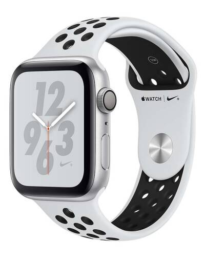 Apple Watch S4 Nike+ 44mm Srebrny z paskiem Nike w kolorze platyny/czarnym - zdjęcie 1