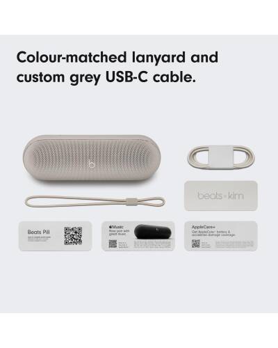 MAX24LL/A Głośnik Beats Pill X Kim Kardashian - jasnoszary RZESZÓW - zdjęcie 4