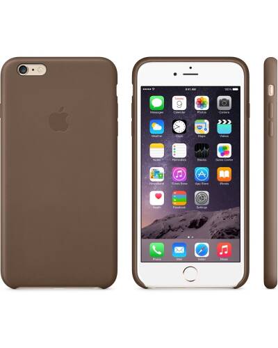 Etui do iPhone 6/6S Plus Apple Leather Case - oliwkowy brąz - zdjęcie 2