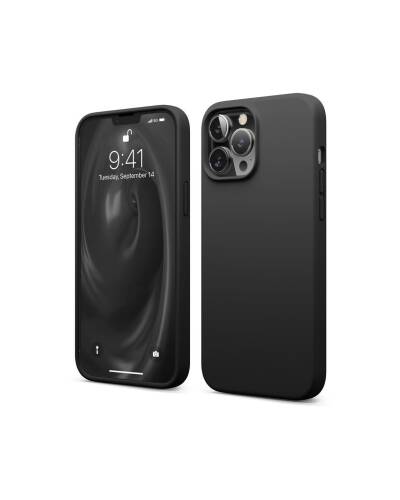 Etui do iPhone 13 Pro Max Elago Soft Silicon Case - czarne - zdjęcie 1