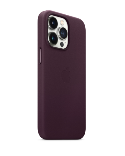 Apple Etui do iPhone 13 Pro Leather Case -  Dark Cherry - zdjęcie 2