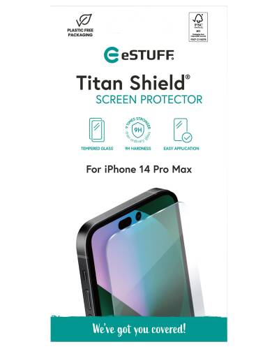 Szkło hartowane do iPhone 14 Pro Max eSTUFF - Clear - zdjęcie 2