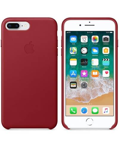 Etui do iPhone 7/8 Plus Apple Leather Case - Czerwone - zdjęcie 1