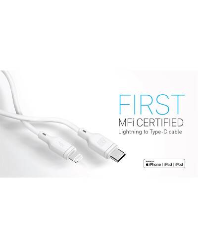 Kabel do iPhone/iPad USB-C/Lightning Momax Zero 1.2m - biały - zdjęcie 7