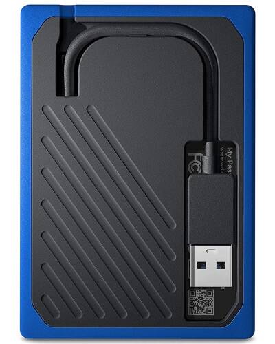 Dysk zewnętrzny - WD My Passport Go SSD 500GB USB Niebieski - zdjęcie 2