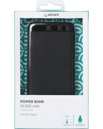 eSTUFF Power Bank 10.000 mAh  - zdjęcie 2