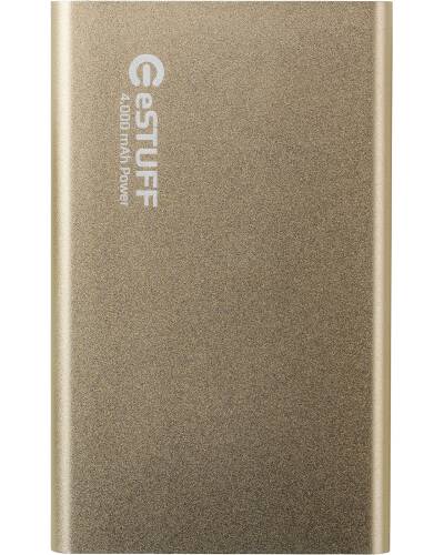 Bateria zewnętrzna eSTUFF Power Bank 4.000 mAh - złota - zdjęcie 1