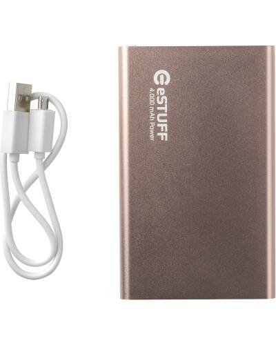 Bateria zewnętrzna eSTUFF Power Bank 4.000 mAh - różowa - zdjęcie 2