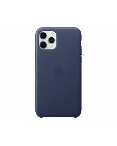 Etui do iPhone 11 Pro Apple Leather Case - nocny błękit - zdjęcie 1