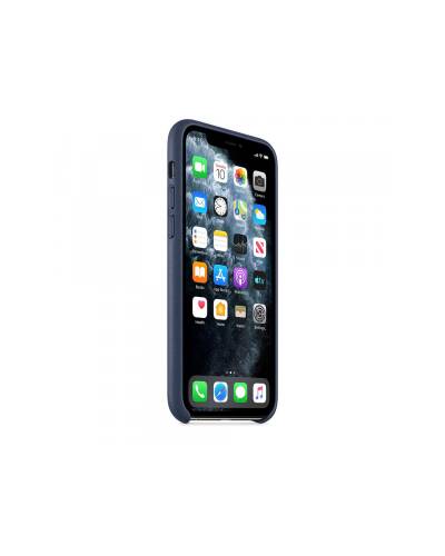 Etui do iPhone 11 Pro Apple Leather Case - nocny błękit - zdjęcie 2