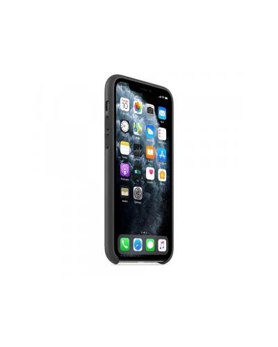 Etui do iPhone 11 Pro Apple Leather Case - czarne  - zdjęcie 2