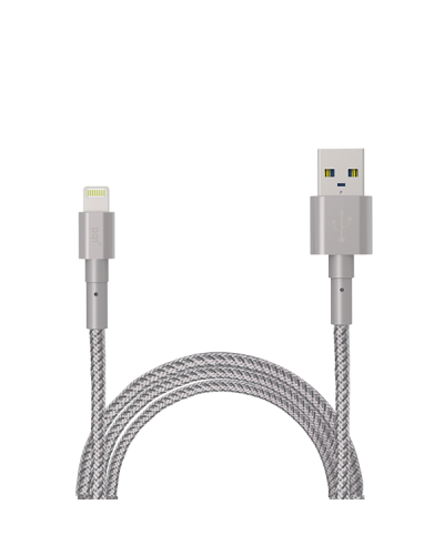 Przewód do iPad/iPhone PQI i-Cable Ultimate Toughness Lightning/USB - szary  - zdjęcie 2