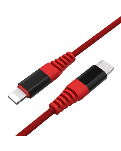 Przewód do iPad Unitek USB-C/Lightning - czerwony - zdjęcie 2