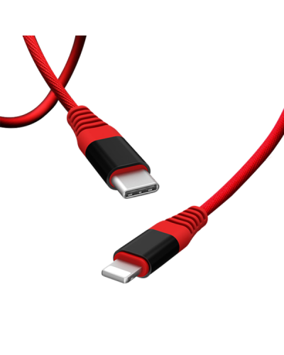 Przewód do iPad Unitek USB-C/Lightning - czerwony - zdjęcie 1