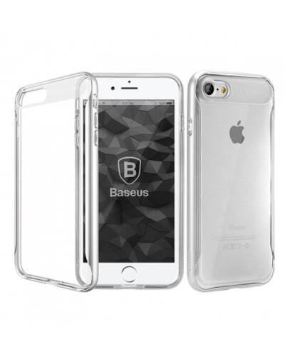 Etui do iPhone 7/8/SE 2020 Baseus Fusion  - srebrne - zdjęcie 1