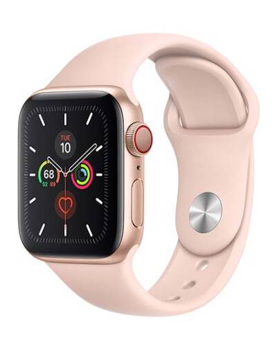 Apple Watch S5 40mm GPS + Cellular Złoty z paskiem w kolorze piaskowego różu  - zdjęcie 1