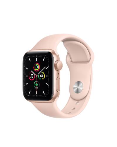 Apple Watch SE 44mm Złoty z paskiem w kolorze piaskowego różu - zdjęcie 1