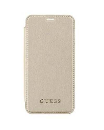 Etui do iPhone X/Xs GUESS Idirescent Book - złote  - zdjęcie 1