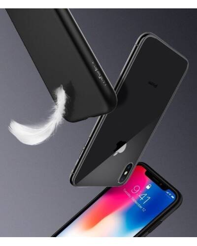 Etui iPhone X SPIGEN SGP Liquid Matte - czarne - zdjęcie 3