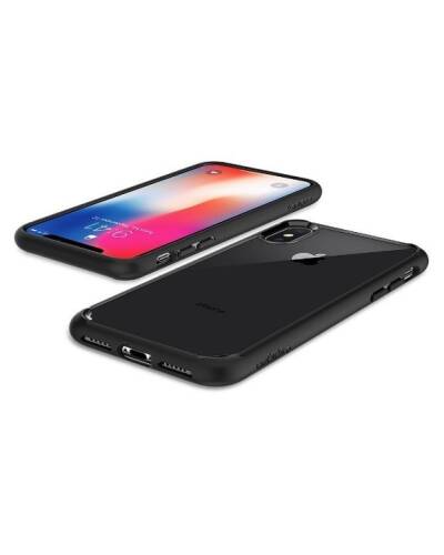 Etui iPhone X SPIGEN SGP Ultra Hybrid Matte - czarne  - zdjęcie 3