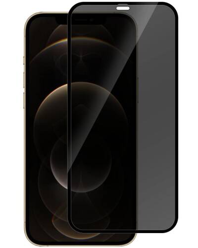 Szkło hartowane do iPhone 12/12 Pro eSTUFF Titan Shield 2 way Privacy Full Cover - zdjęcie 1