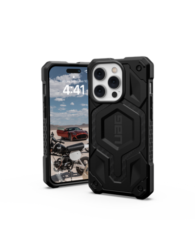Etui do iPhone 14 Pro UAG Monarch z MagSafe - czarne (carbon fiber) - zdjęcie 2