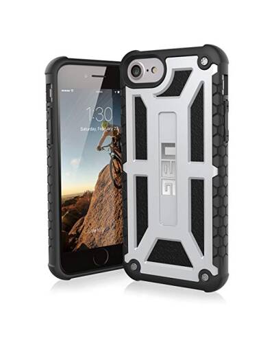 Etui do iPhone 6/7/8/SE 2020 UAG Monarch - srebrne - zdjęcie 1