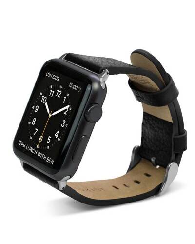 Pasek do Apple Watch 42-45mm X-doria Lux Band - czarny - zdjęcie 1