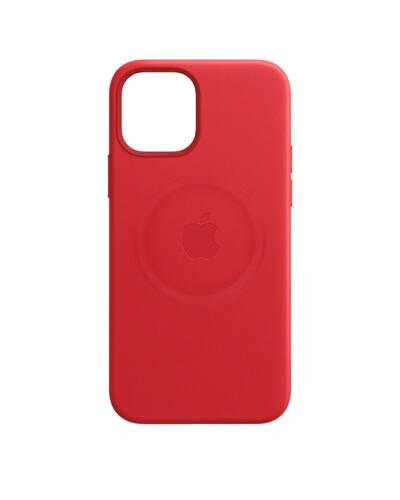 Etui do iPhone 12 mini Apple Leather Case z MagSafe - czerwone  - zdjęcie 7